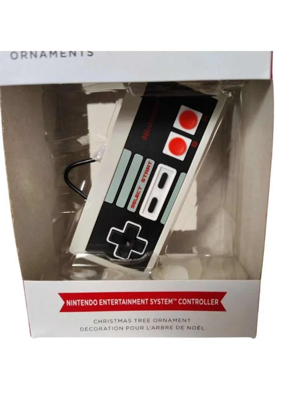 Hallmark Nintendo NES Controller Christmas Ornament In Box Retro Gaming Holiday